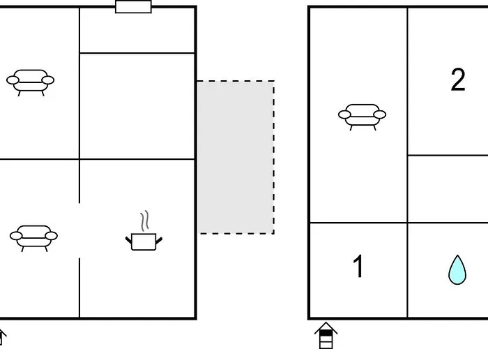 Сasa de vacaciones Lovely In With Kitchen